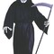 Adults Grave Reaper Halloween Costume Hooded Robe Skeleton Mask Gloves Outfit